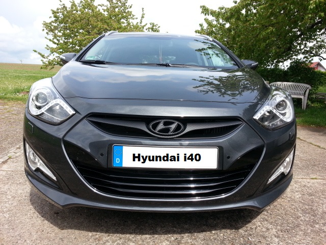 neue Optik Frontgrill & Heckemblem Hyundai i40 Hyundai