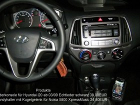 Kuda Lederkonsole für Hyundai i20